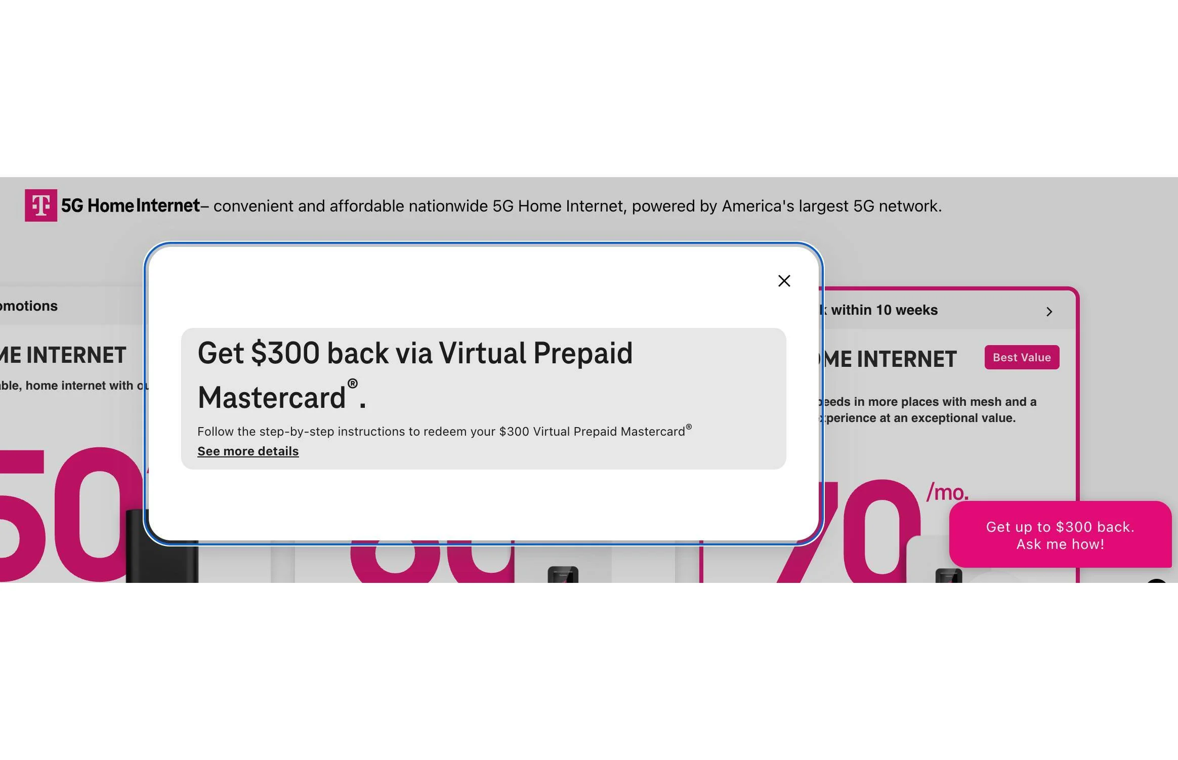 T-Mobile $300 Rebate Offer