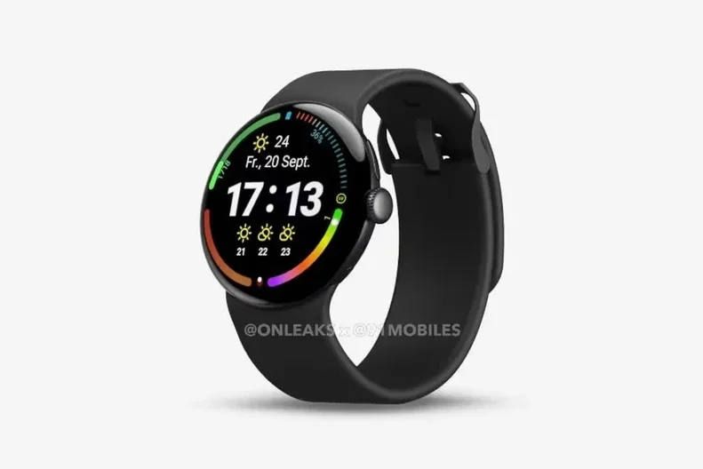 Leaked CAD render of the Pixel Watch 4
