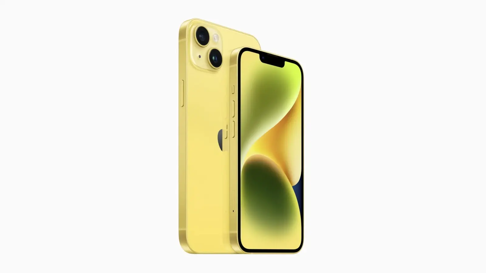 iPhone 14 in yellow