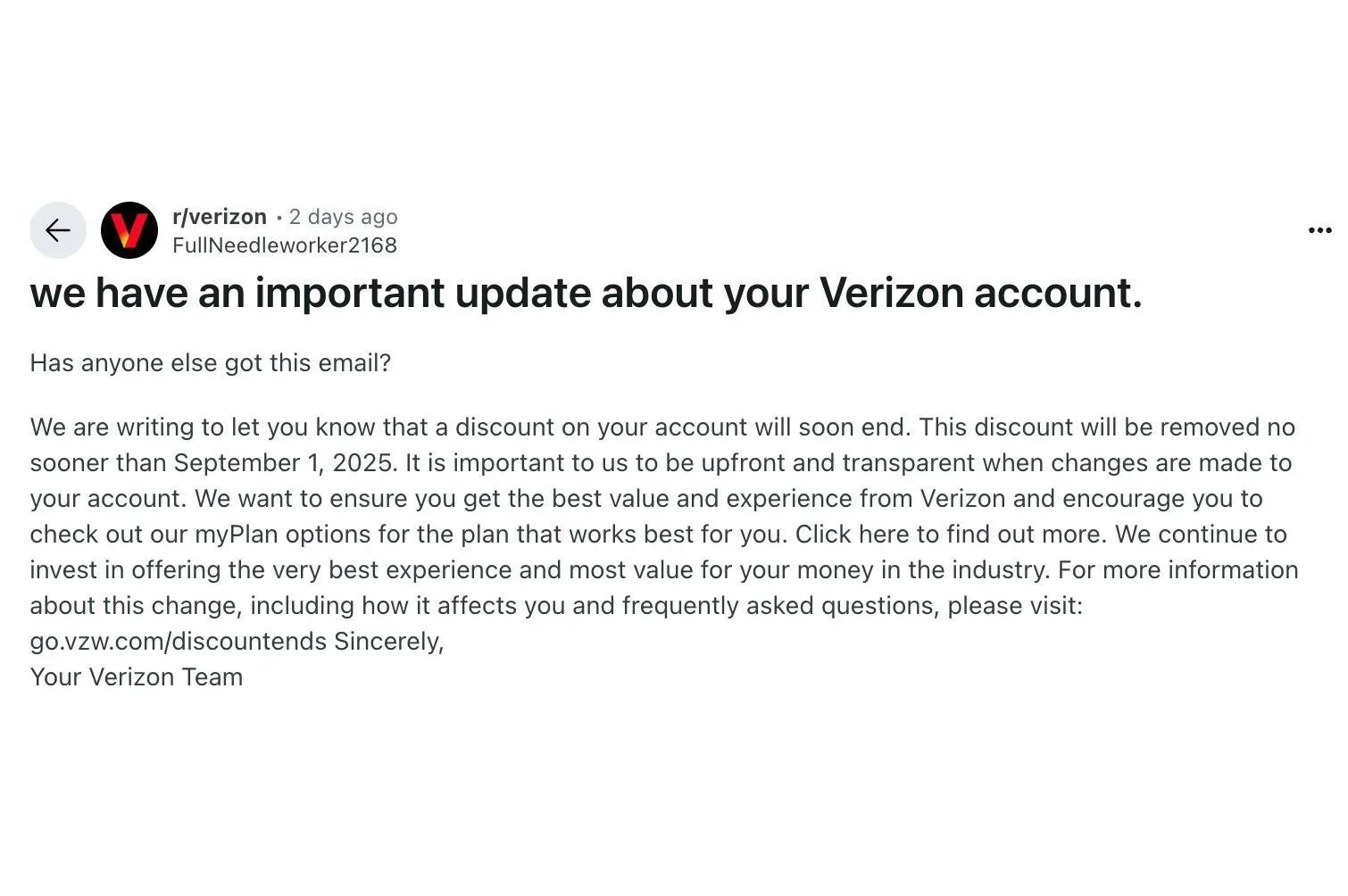 Customers received emails similar to this.