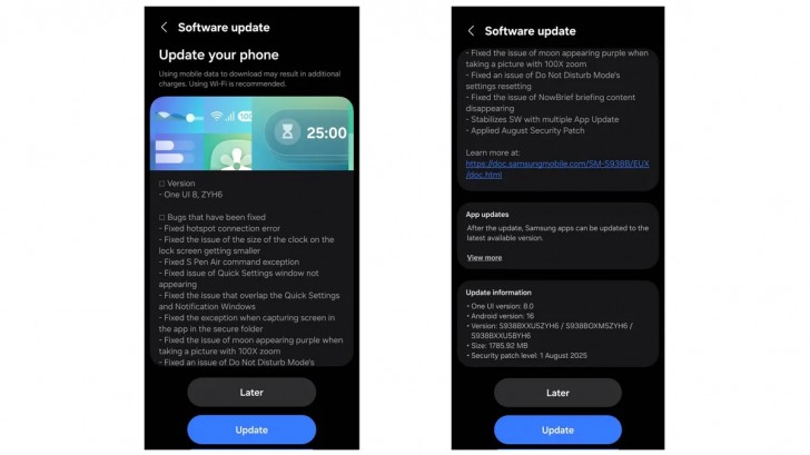 Samsung Galaxy S25 series receives One UI 8 Beta 5 update