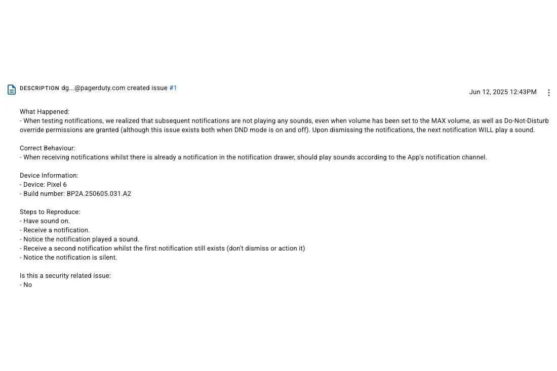 Android 16 Bug Image