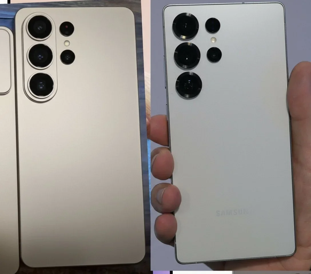 Galaxy S26 Ultra leaked dummy next to the S25 Ultra