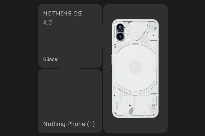 Nothing OS 4 running on Nothing Phone (1)