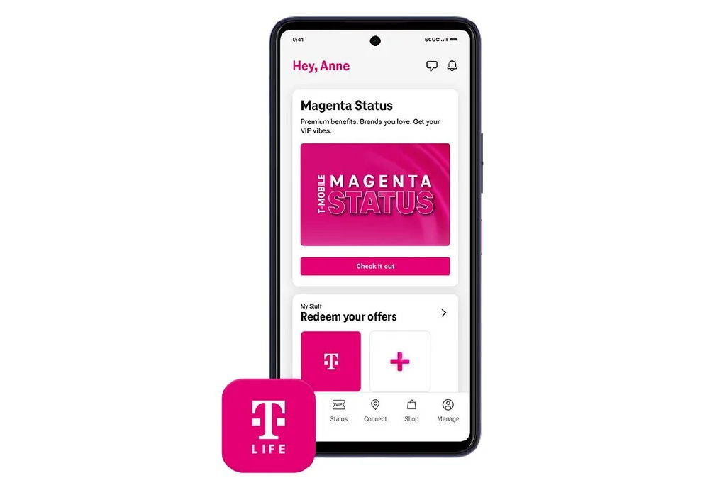 T-Mobile's T-Life app interface