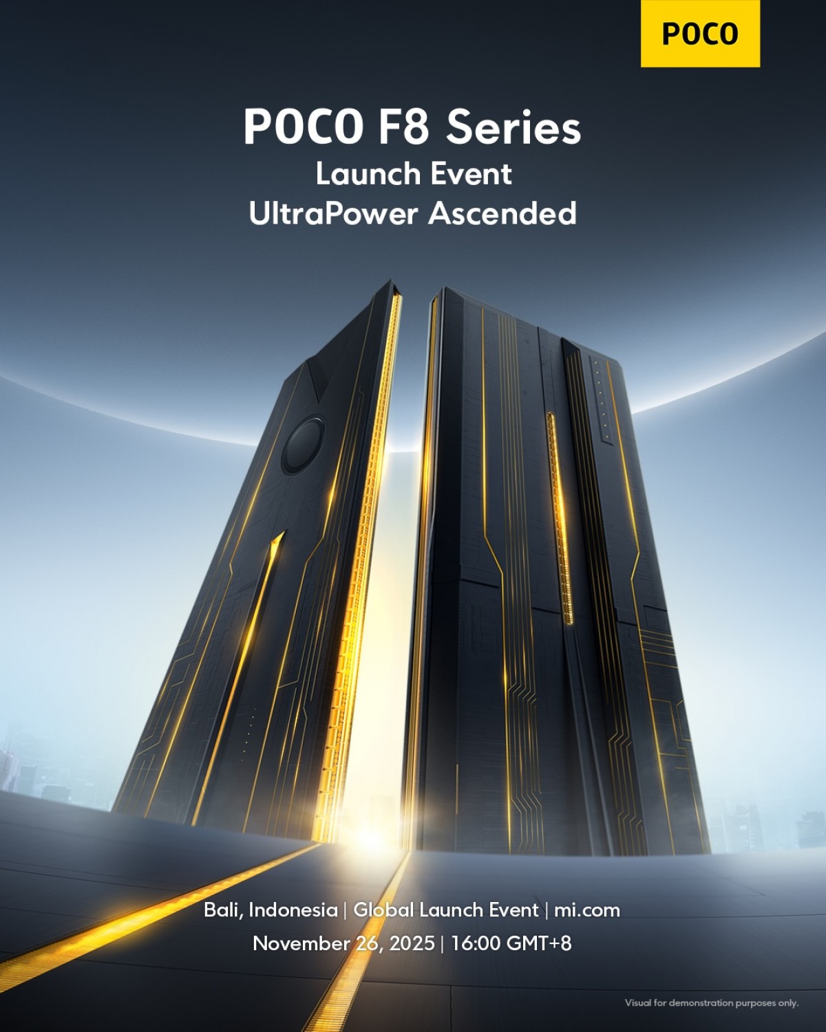 Poco F8 Ultra with triple rear cameras and speaker setup
