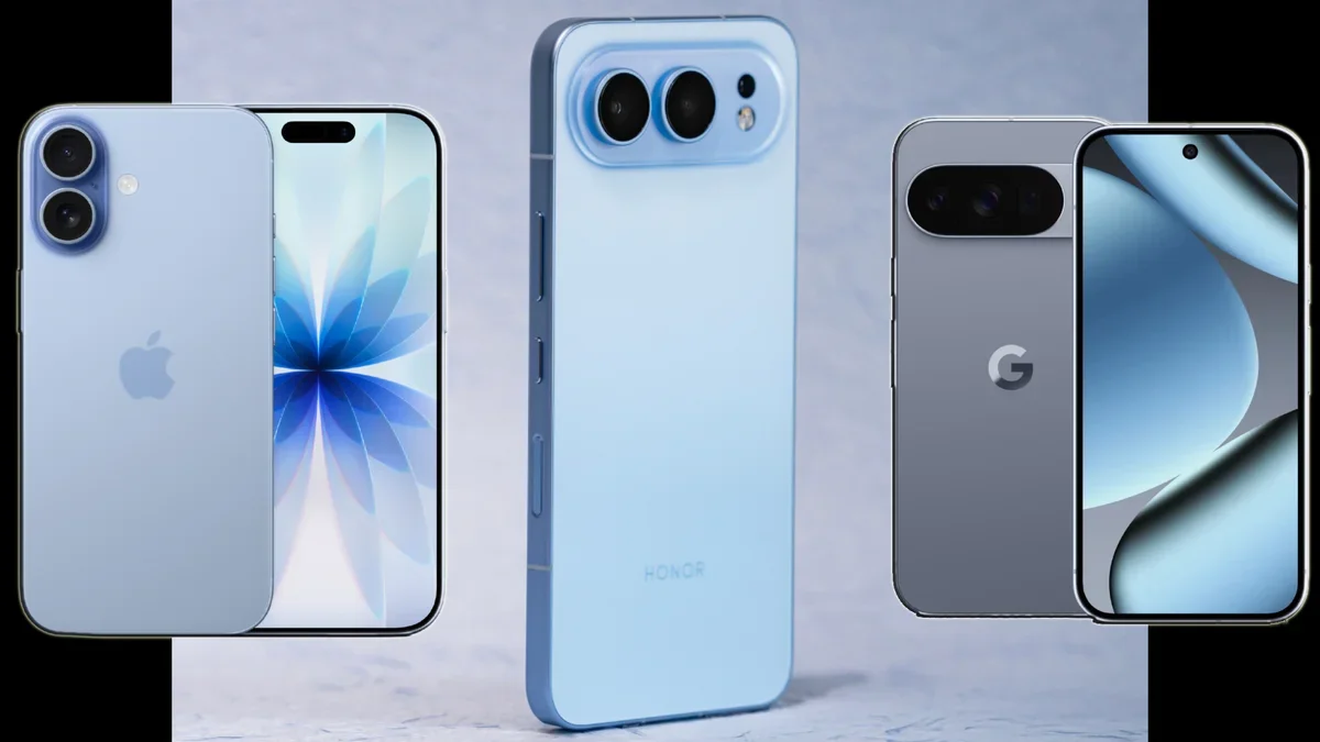 Leaked Honor phone blending iPhone 17 and Pixel 10 elements