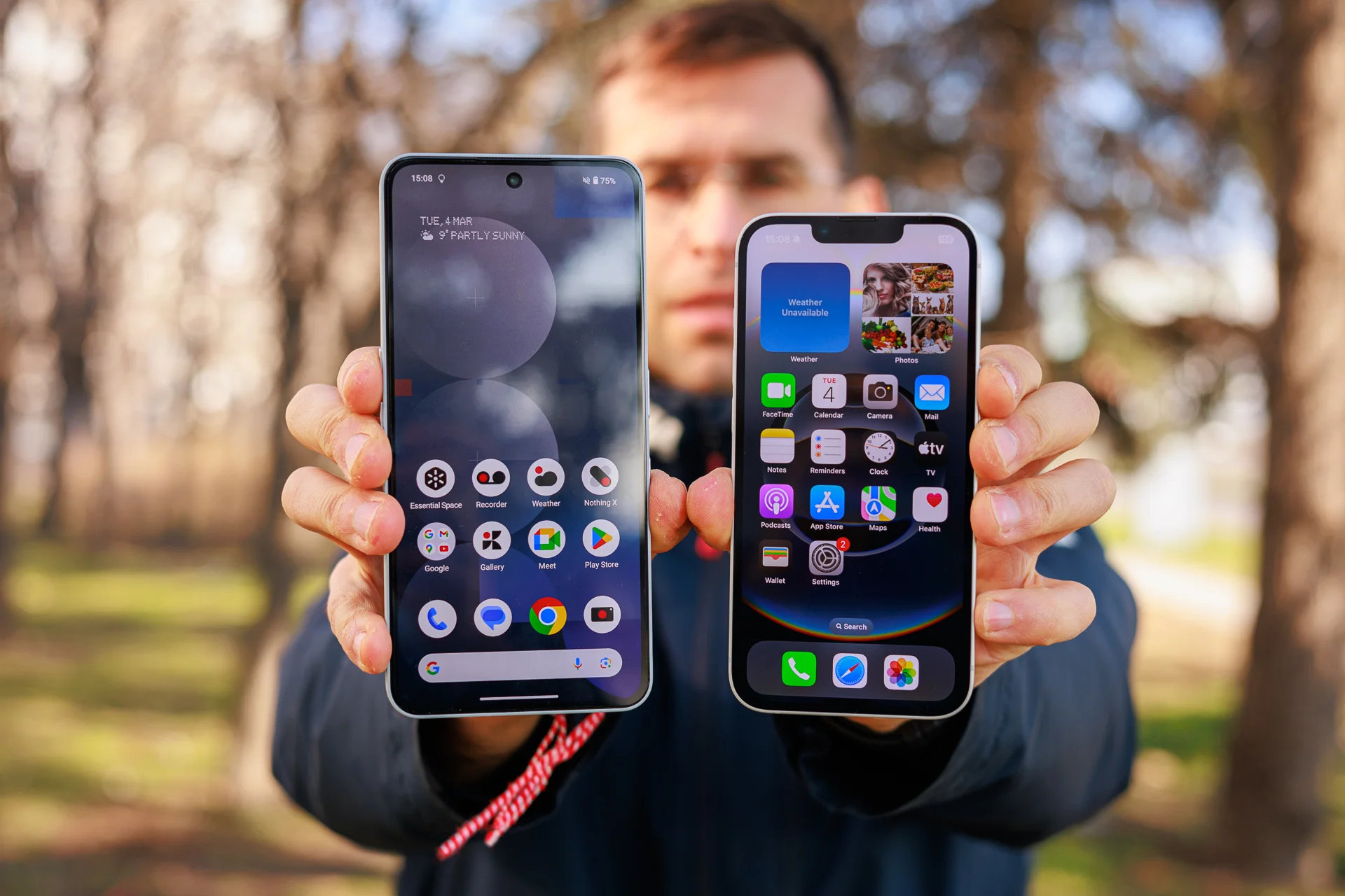 Nothing phone sharing files to iPhone