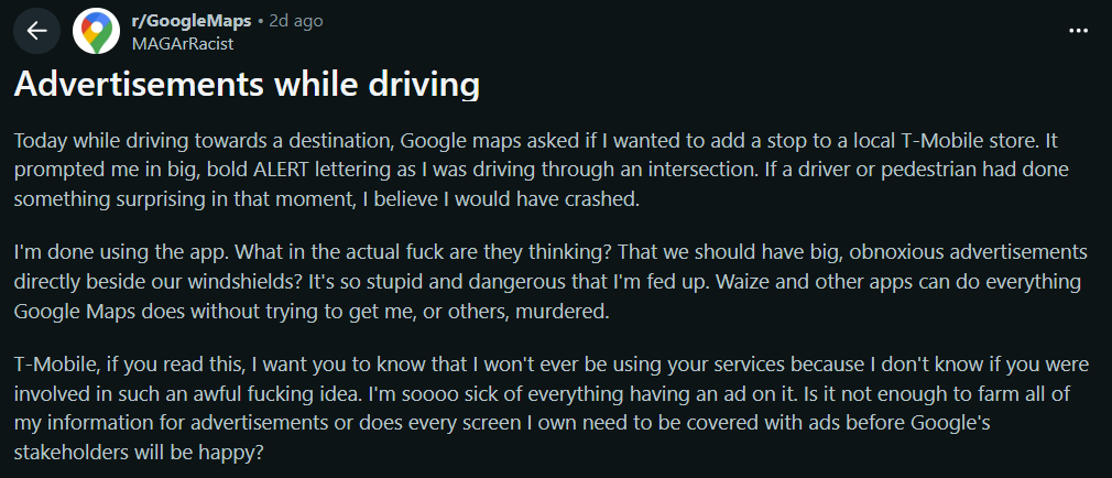 Distracted by In-App Ads