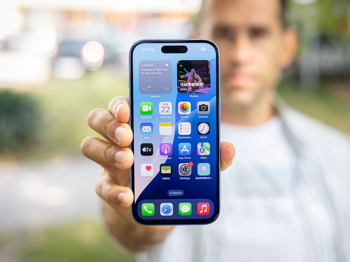 Under-display Face ID concept