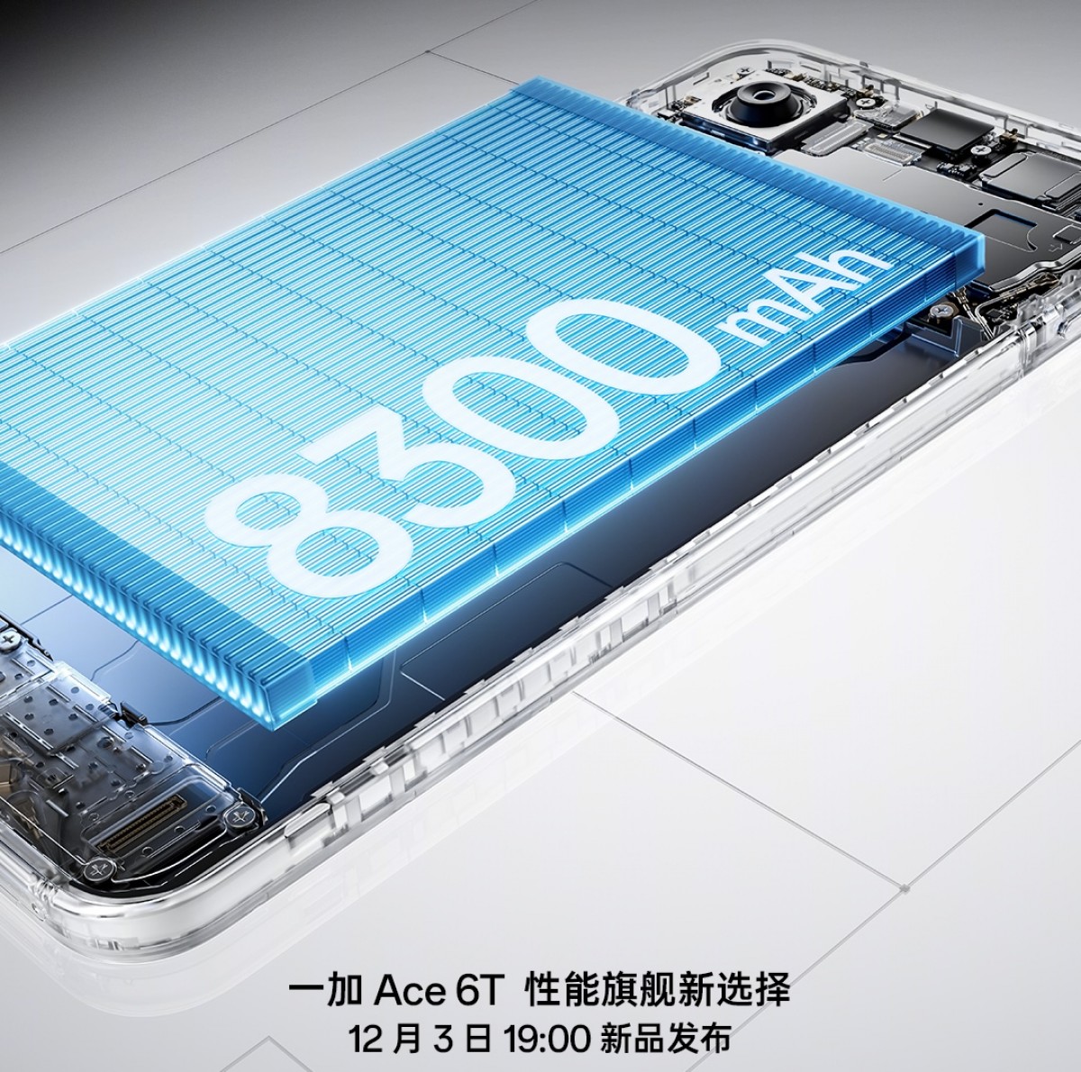 OnePlus Ace 6T to pack an 8,300mAh battery, more specs revealed