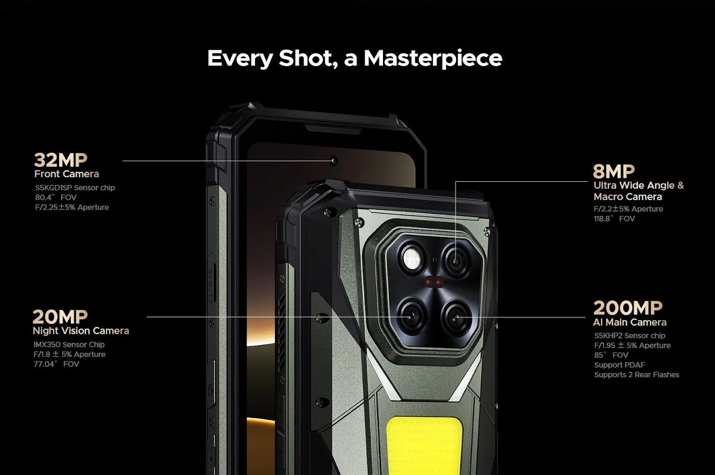 Doogee V Max night vision camera