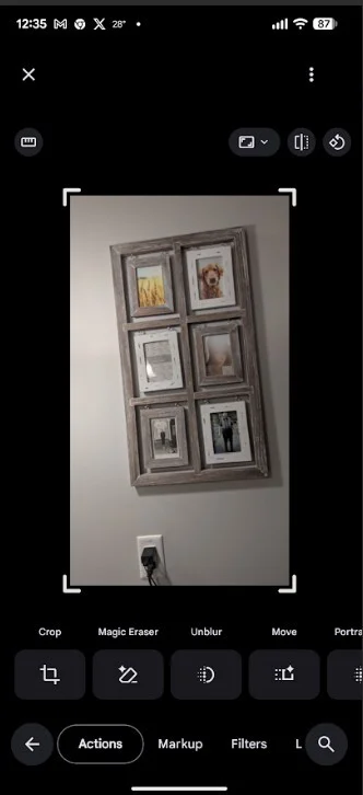 Perspective Correction Tool in Google Photos