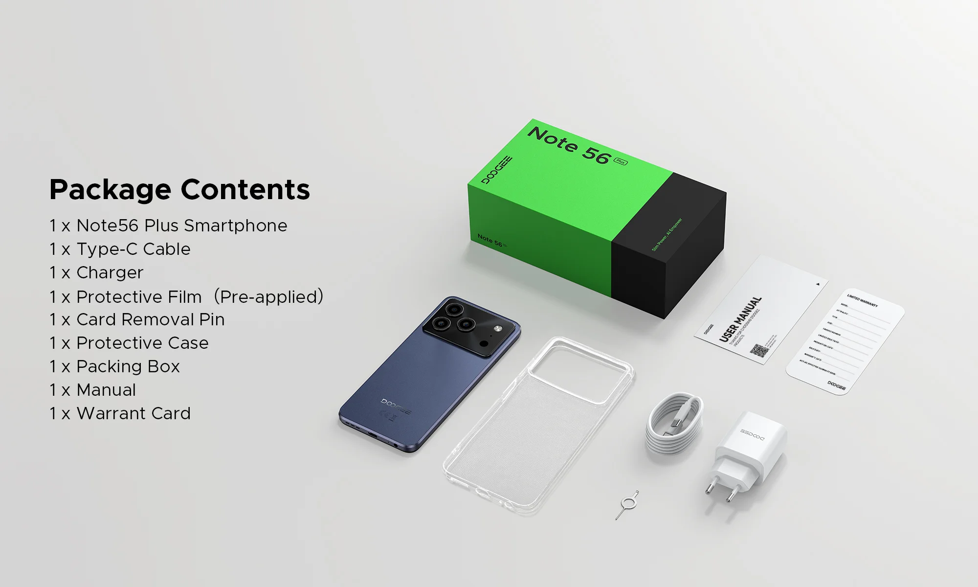 Doogee Note 56 Plus smartphone showcased