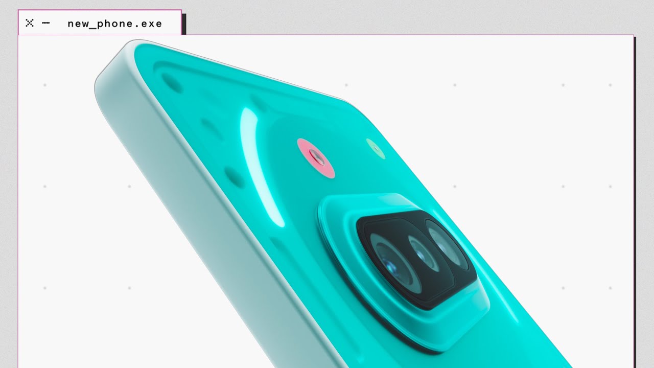 Limited edition Nothing phone on display