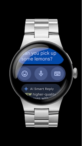 Pixel Watch smart replies