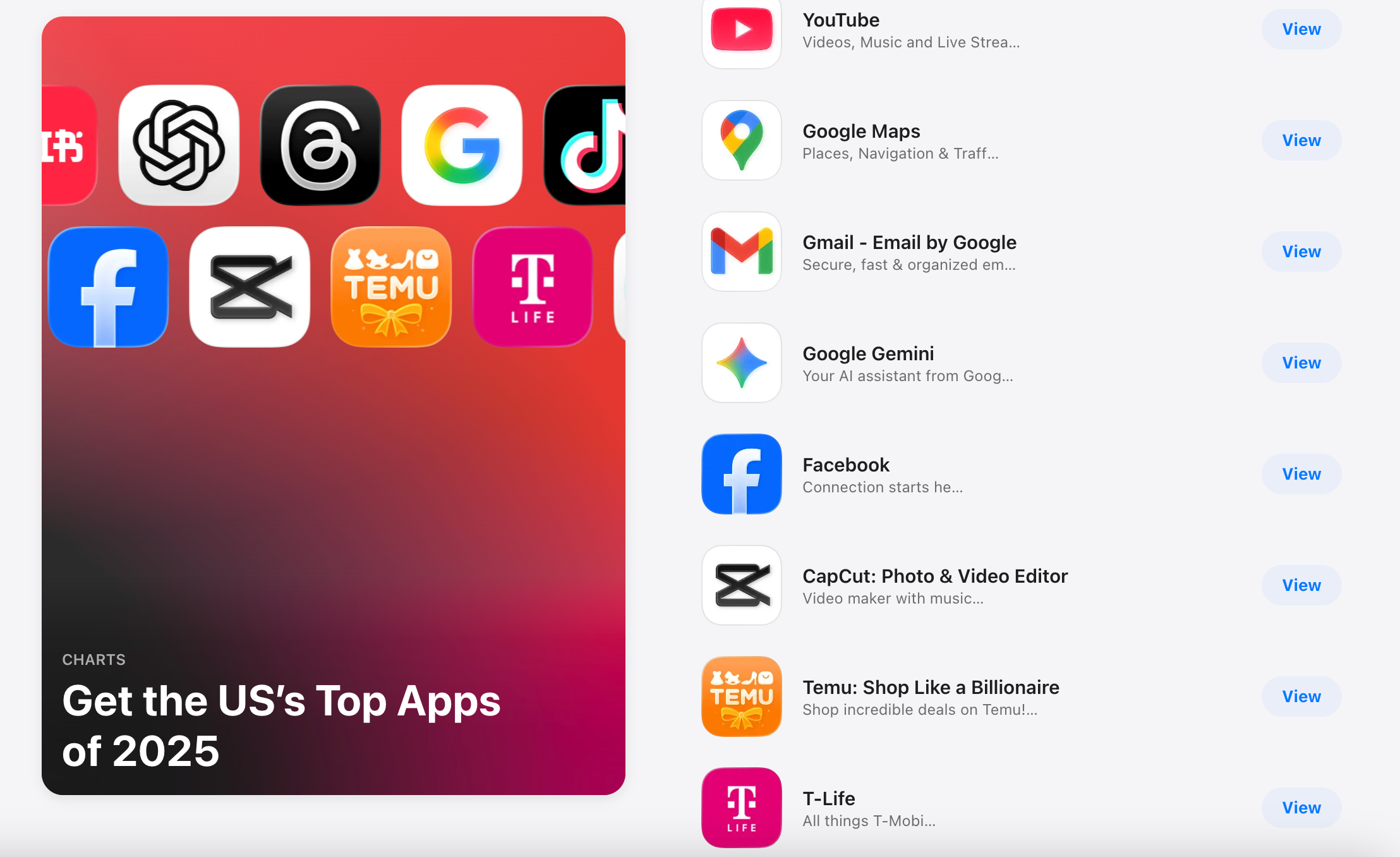 T-Mobile's T-Life app on Apple App Store