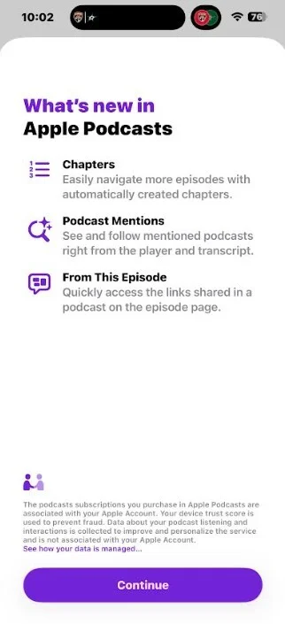 Apple Podcast app improvements