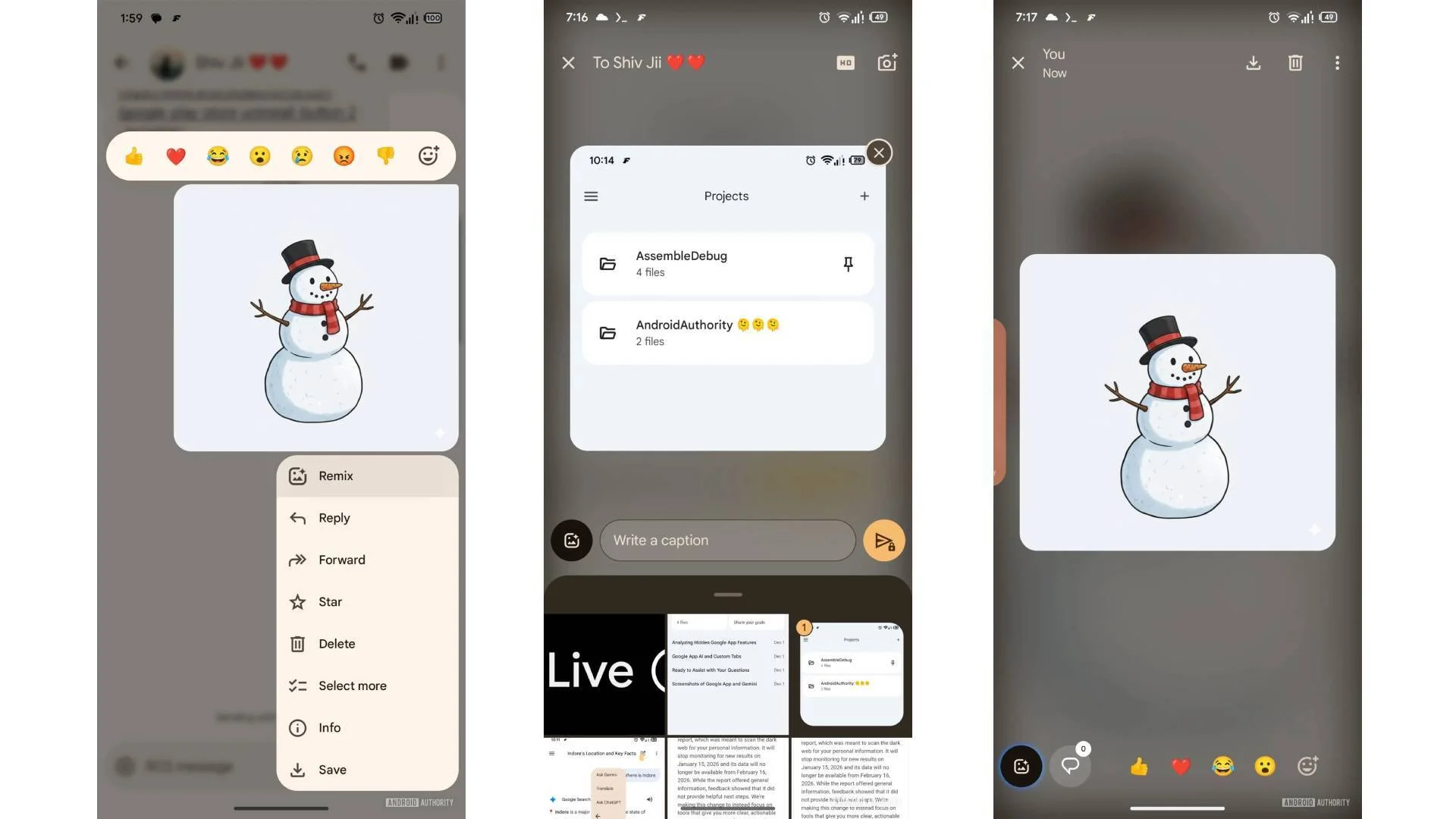 Updated Google Messages Interface