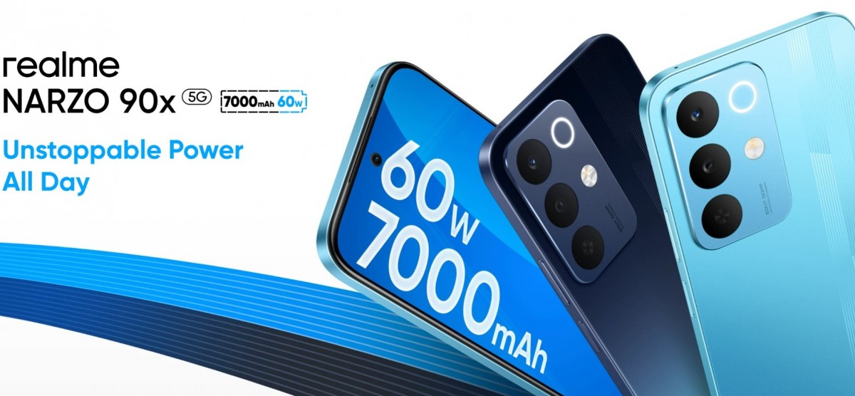 Realme Narzo 90 and Narzo 90x arrive with 7,000 mAh batteries and 60W charging