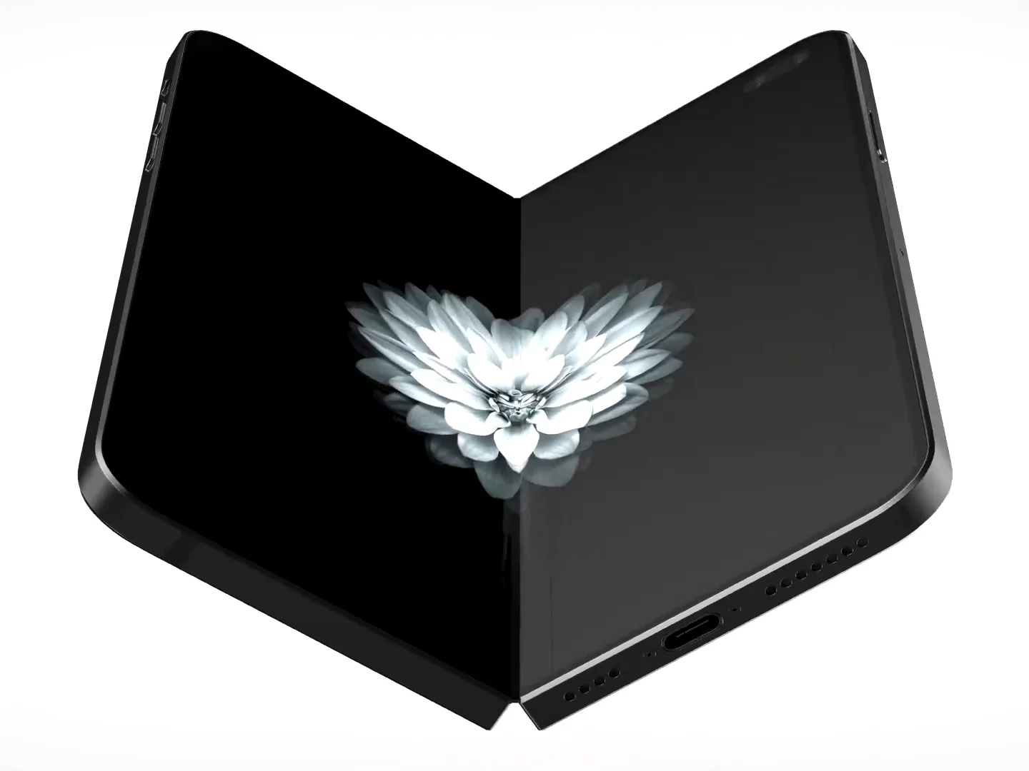 Foldable iPhone fan concept render