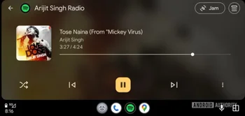 Current Android Auto progress bar