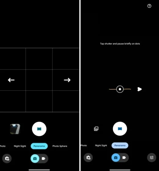 Pixel 7 and Pixel 8 old and new Panorama modes comparison