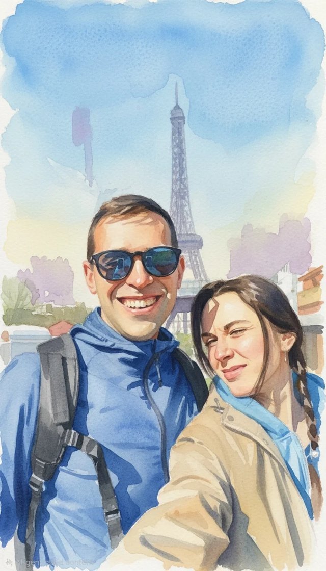 AI Styles applied to a selfie
