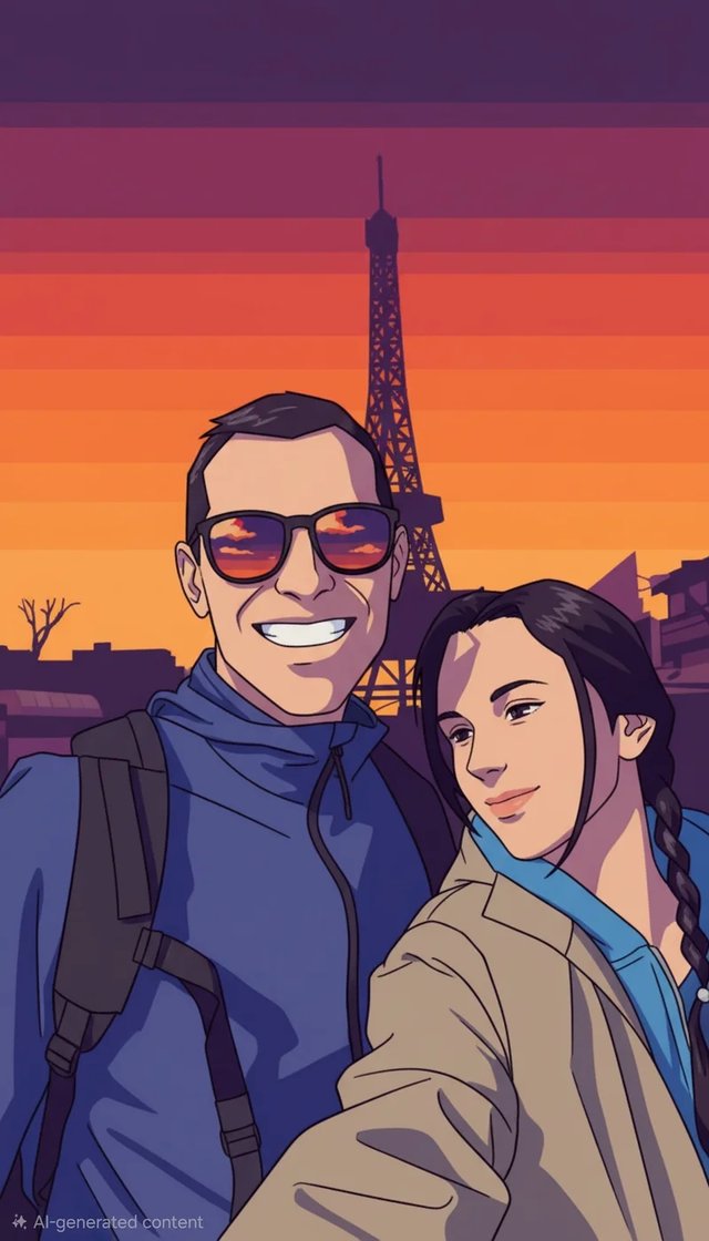 AI Styles applied to a selfie