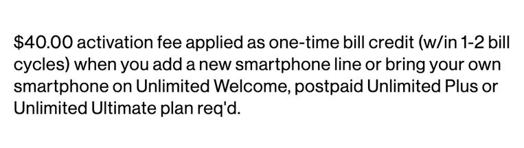 Verizon Activation Fee Waiver