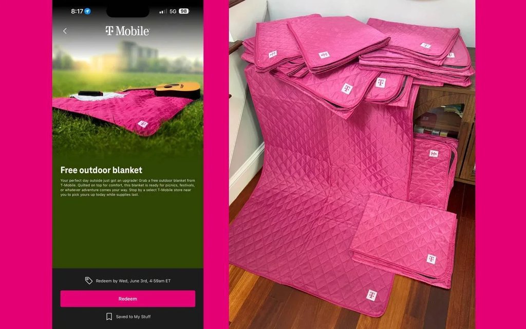 T-Mobile outdoor blanket