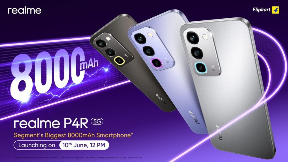 Realme P4R's key specs, design, price range, and launch date revealed