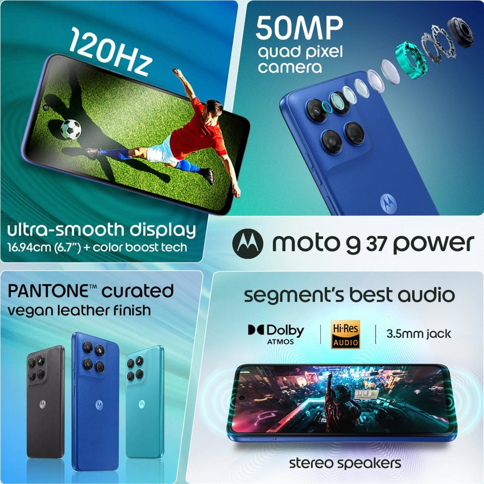 Moto G37 and G37 Power debut in India with a Dimensity 6400 chipset