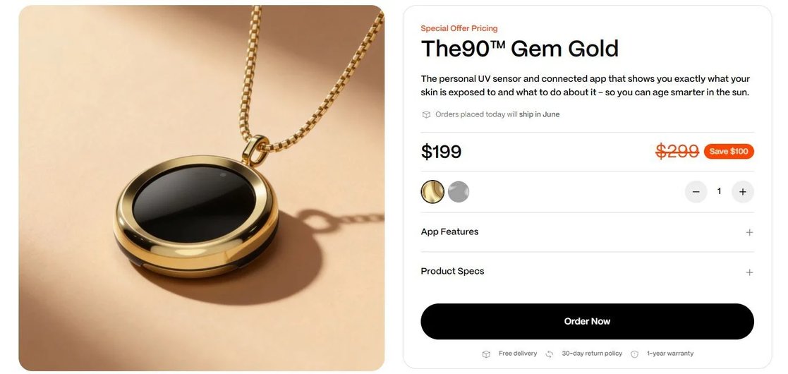 The Gem pendant at a price of $199.
