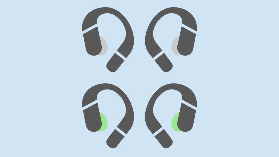 Samsung Galaxy Buds with ear hook design